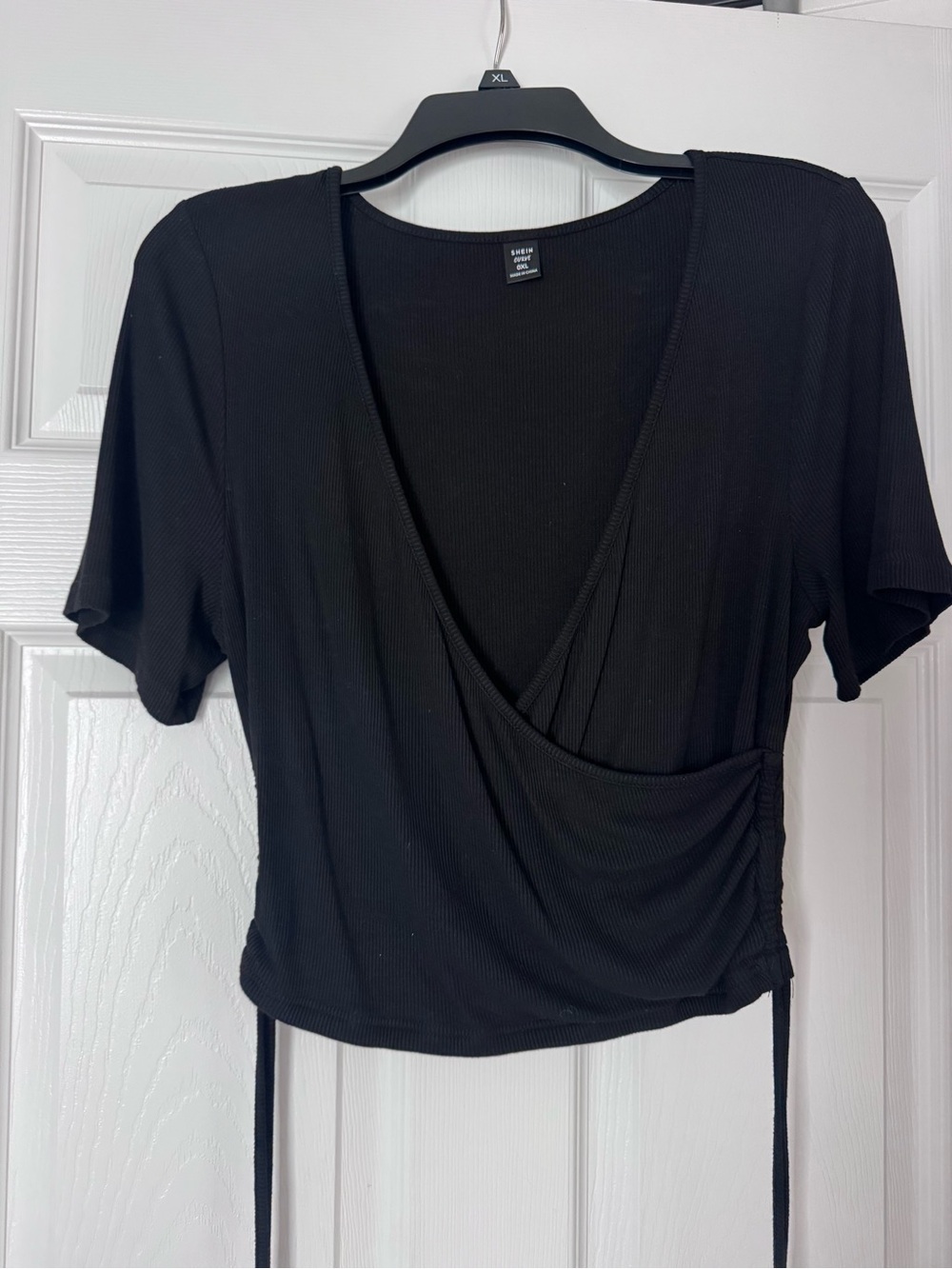 SHEIN Frenchy Plus Drawstring Ruched Top